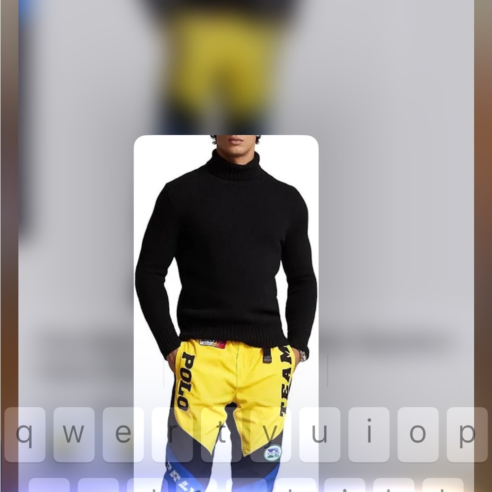 Polo Ralph Lauren Black Turtleneck Sweater